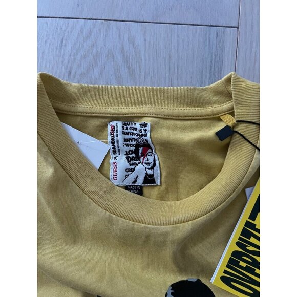 Guess x Brandalised Police Love Bamboo Yellow Tee ( 14 ) - Picture 2 of 2